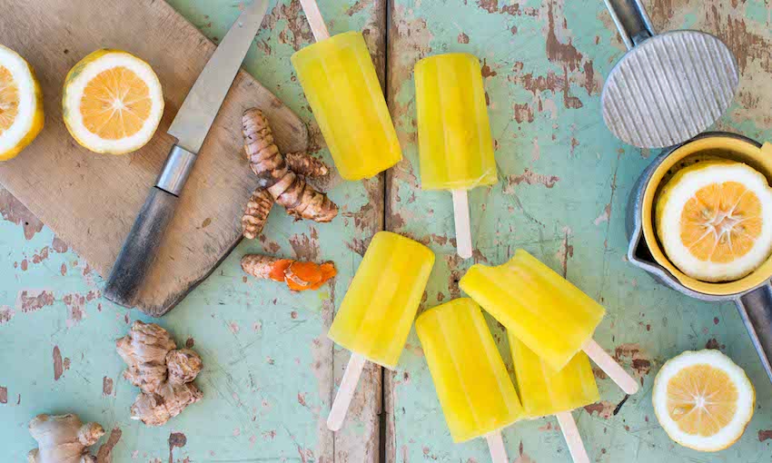 Recipe Lemon, ginger and turmeric ice blocks The Spinoff