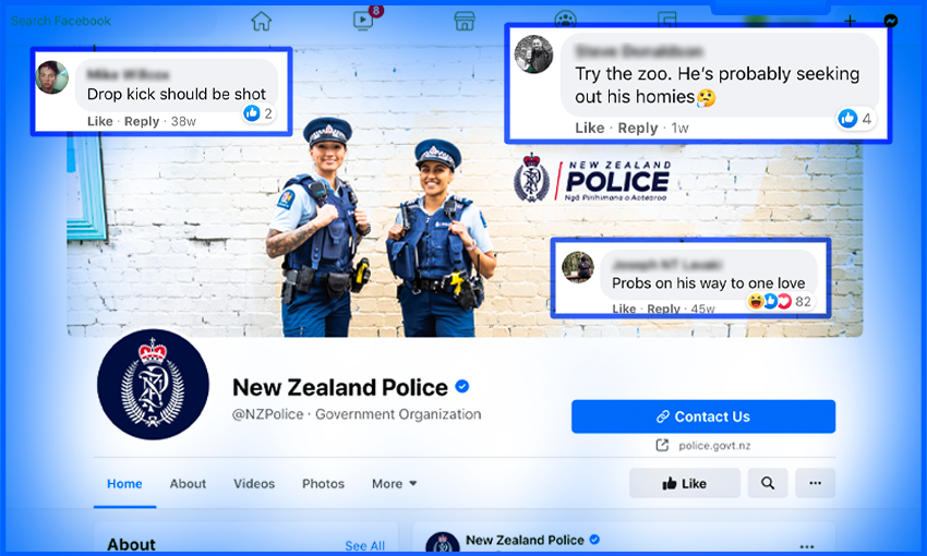 battman comments on police facebook
