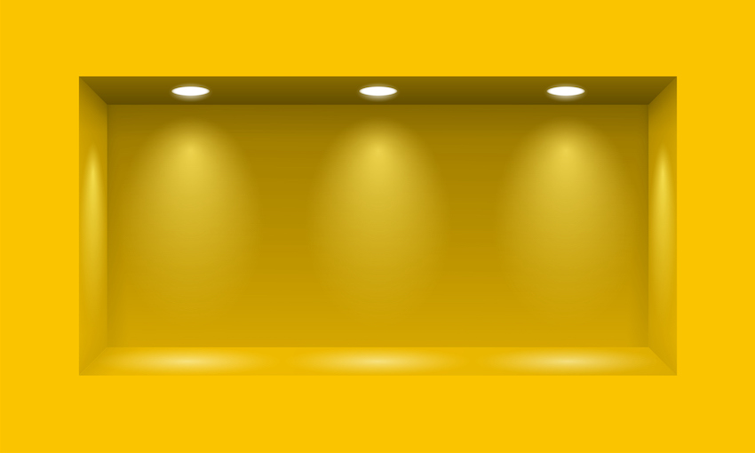 Yellow wall niche