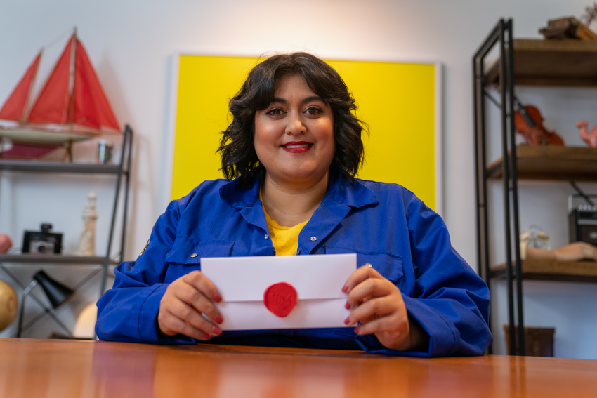 Angella Dravid in Taskmaster season one