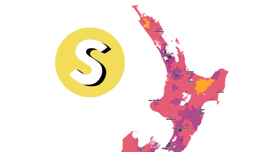 The vaccination rate for every suburb in New Zealand on an interactive map