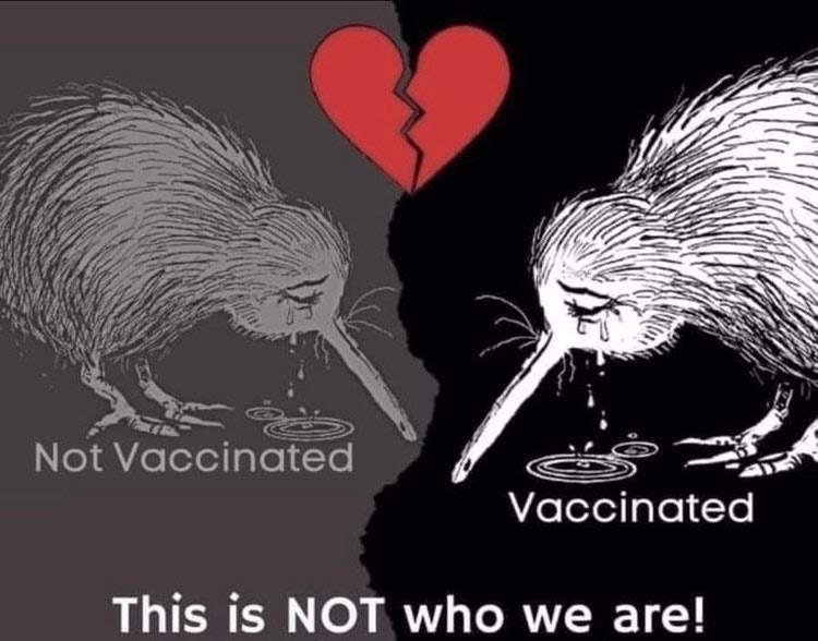 Artist ‘upset and angry’ at anti-vaxxers’ use of his Crying Kiwi image
